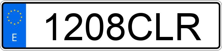 Numer rejestracyjny 1208CLR posiada BMW SERIE 3
