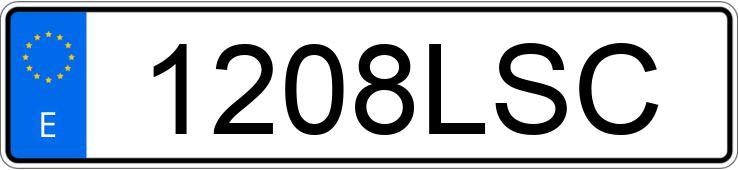 Numer rejestracyjny 1208LSC posiada PEUGEOT 508