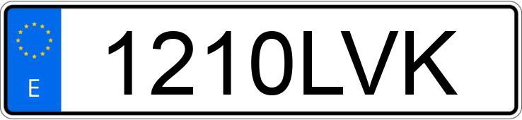 Numer rejestracyjny 1210LVK posiada JEEP GRAND CHEROKEE