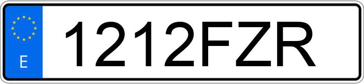 Numer rejestracyjny 1212FZR posiada BMW SERIE 3