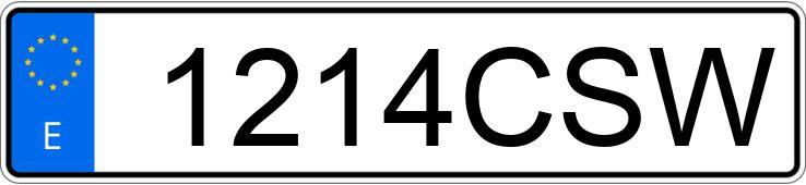 Numer rejestracyjny 1214CSW posiada KIA SPORTAGE