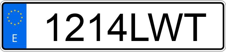 Numer rejestracyjny 1214LWT posiada SEAT ATECA