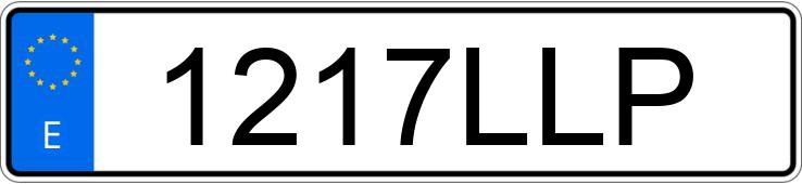Numer rejestracyjny 1217LLP posiada BMW X4