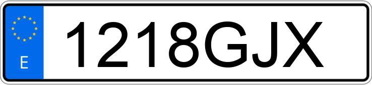 Numer rejestracyjny 1218GJX posiada VOLKSWAGEN GOLF