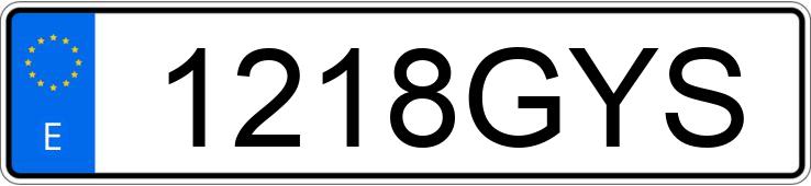 Numer rejestracyjny 1218GYS posiada YAMAHA XP 500
