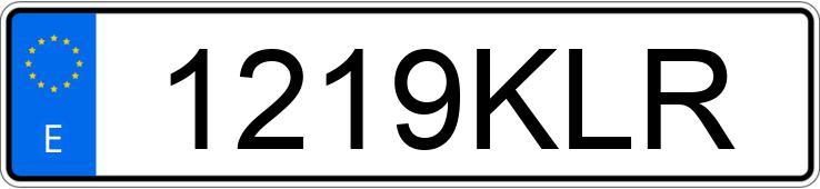 Numer rejestracyjny 1219KLR posiada BMW SERIE 7