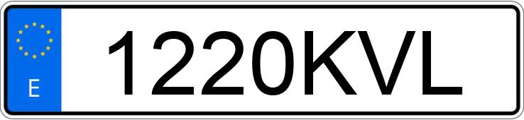 Numer rejestracyjny 1220KVL posiada AUDI A6