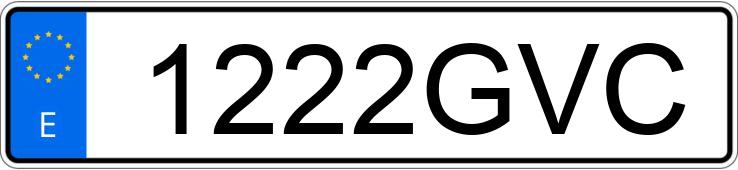 Numer rejestracyjny 1222GVC posiada VOLKSWAGEN GOLF