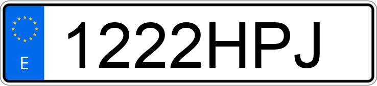 Numer rejestracyjny 1222HPJ posiada SEAT LEON Numer rejestracyjny 1222HPJ posiada SEAT LEON