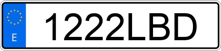 Numer rejestracyjny 1222LBD posiada HYUNDAI KONA