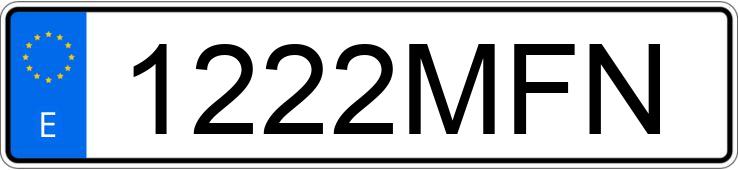 Numer rejestracyjny 1222MFN posiada BMW SERIE 1