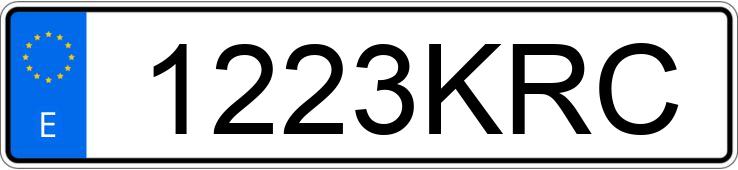 Numer rejestracyjny 1223KRC posiada FORD S-MAX