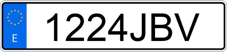 Numer rejestracyjny 1224JBV posiada SEAT LEON