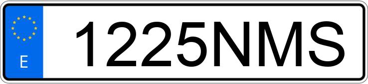Numer rejestracyjny 1225NMS posiada CUPRA TERRAMAR