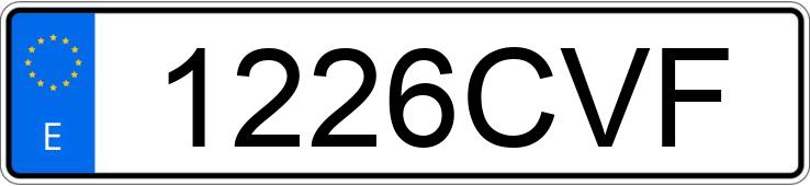 Numer rejestracyjny 1226CVF posiada BMW SERIE 3