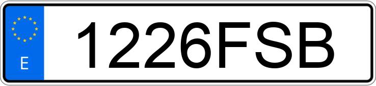 Numer rejestracyjny 1226FSB posiada TOYOTA AURIS