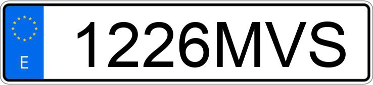 Numer rejestracyjny 1226MVS posiada TOYOTA C-HR