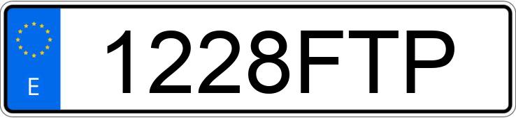 Numer rejestracyjny 1228FTP posiada MERCEDES VITO