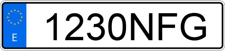 Numer rejestracyjny 1230NFG posiada AUDI S3 SPORTBACK