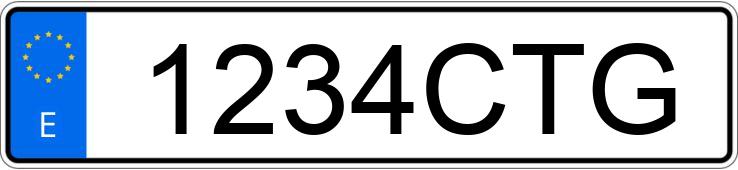 Numer rejestracyjny 1234CTG posiada SKODA OCTAVIA