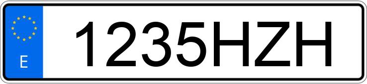 Numer rejestracyjny 1235HZH posiada RENAULT MEGANE