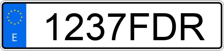 Numer rejestracyjny 1237FDR posiada CITROEN C4