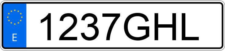 Numer rejestracyjny 1237GHL posiada PEUGEOT 207