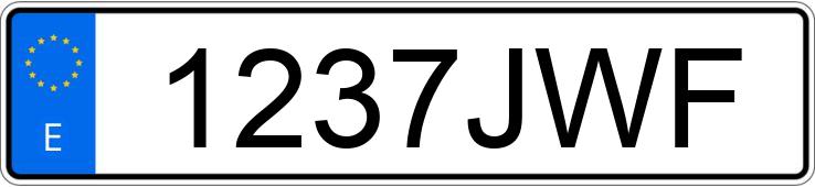Numer rejestracyjny 1237JWF posiada MERCEDES A (176)