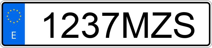 Numer rejestracyjny 1237MZS posiada AUDI A3 SPORTBACK