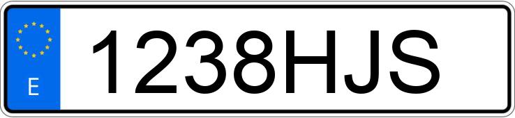 Numer rejestracyjny 1238HJS posiada BMW SERIE 3