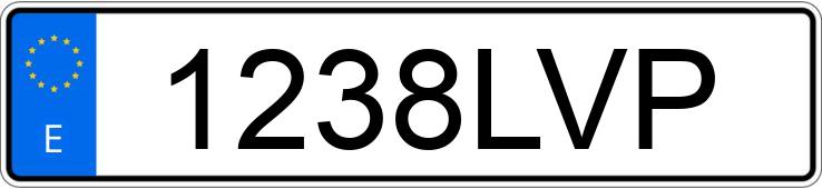 Numer rejestracyjny 1238LVP posiada AUDI A3