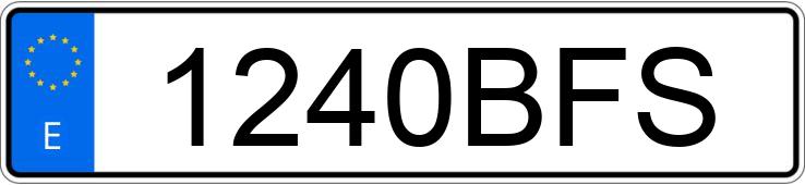 Numer rejestracyjny 1240BFS posiada FORD FOCUS Numer rejestracyjny 1240BFS posiada FORD FOCUS