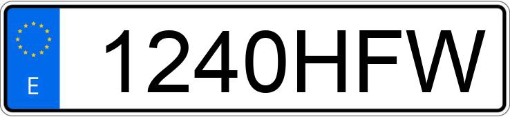 Numer rejestracyjny 1240HFW posiada SEAT IBIZA Numer rejestracyjny 1240HFW posiada SEAT IBIZA