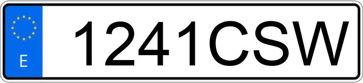 Numer rejestracyjny 1241CSW posiada ROVER 75