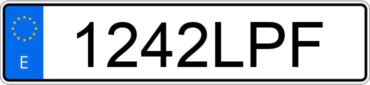 Numer rejestracyjny 1242LPF posiada MERCEDES A (177)