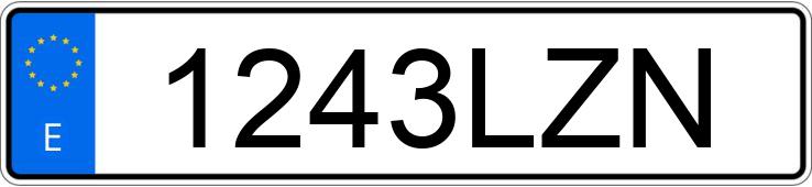 Numer rejestracyjny 1243LZN posiada KIA SPORTAGE