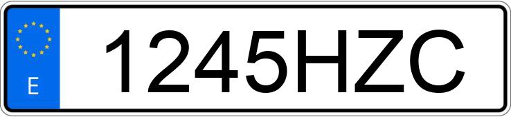 Numer rejestracyjny 1245HZC posiada VOLKSWAGEN SCIROCCO