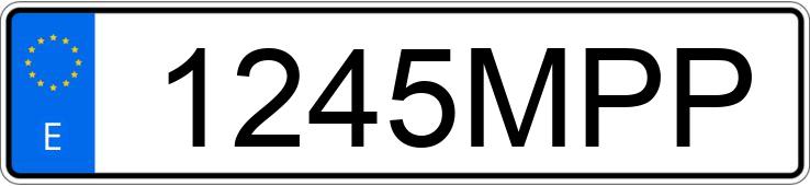 Numer rejestracyjny 1245MPP posiada HYUNDAI KONA