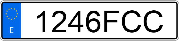 Numer rejestracyjny 1246FCC posiada BMW SERIE 3