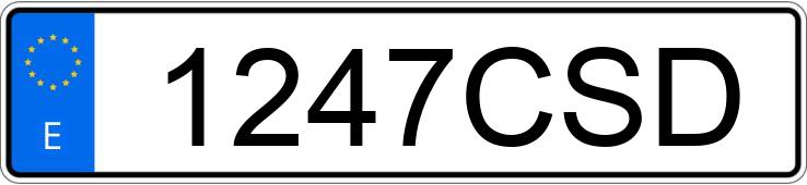 Numer rejestracyjny 1247CSD posiada SEAT IBIZA Numer rejestracyjny 1247CSD posiada SEAT IBIZA