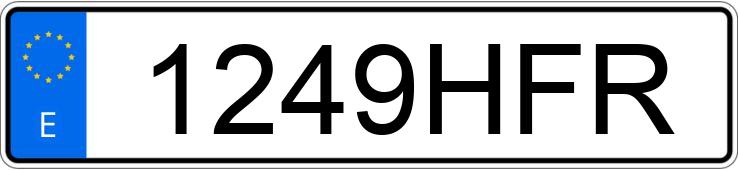 Numer rejestracyjny 1249HFR posiada SEAT LEON