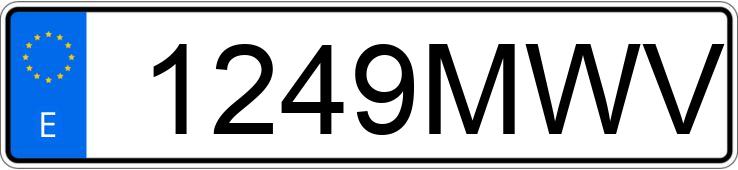 Numer rejestracyjny 1249MWV posiada HYUNDAI TUCSON