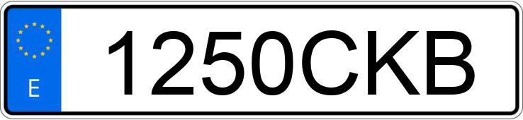 Die Registrierungsnummer 1250CKB hat PEUGEOT 406