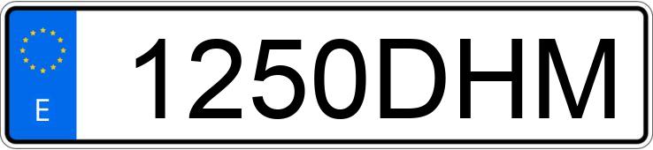 Numer rejestracyjny 1250DHM posiada BMW SERIE 5