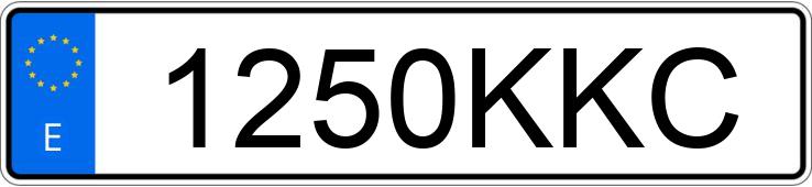 Numer rejestracyjny 1250KKC posiada AUDI A5 SPORTBACK