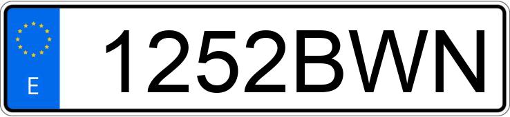 Numer rejestracyjny 1252BWN posiada FORD FOCUS