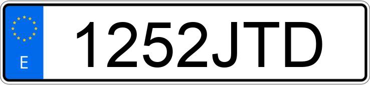 Numer rejestracyjny 1252JTD posiada SUZUKI ADDRESS