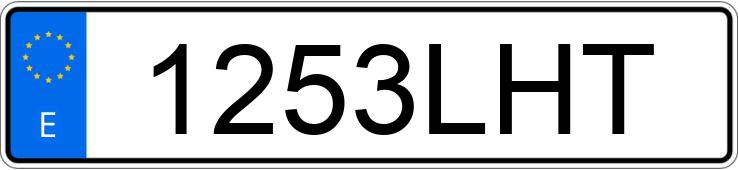 Numer rejestracyjny 1253LHT posiada MAZDA MAZDA3