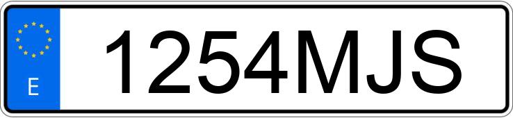 Numer rejestracyjny 1254MJS posiada BMW C