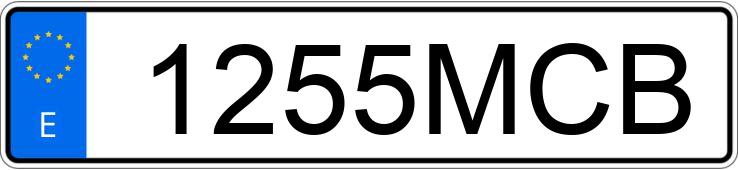 Numer rejestracyjny 1255MCB posiada SKODA KAROQ